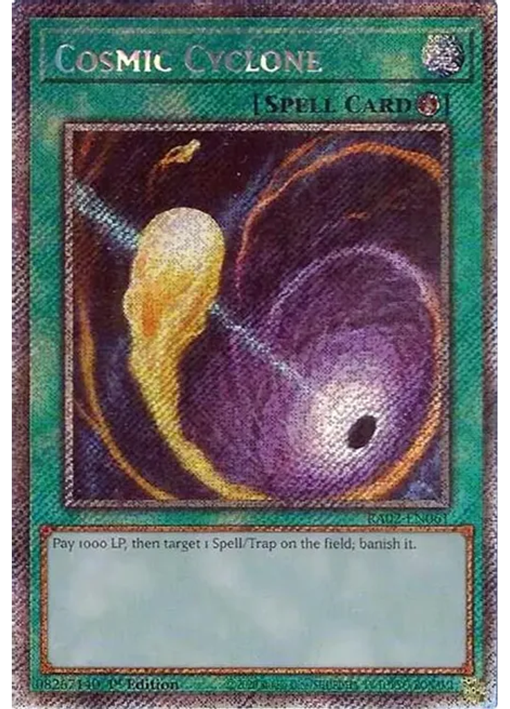 Cosmic Cyclone (Platinum Secret Rare 1st Edition)