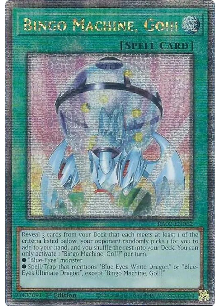 Bingo Machine, Go!!! (Quarter Century Secret Rare 1st Edition)