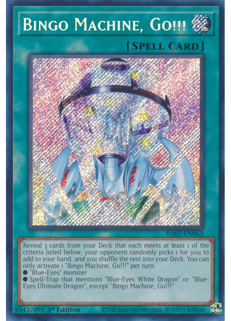 Bingo Machine, Go!!! (Secret Rare 1st Edition)