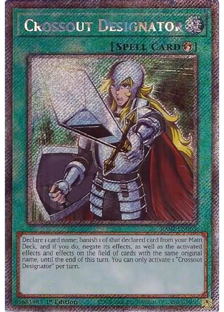 Crossout Designator (Platinum Secret Rare 1st Edition)