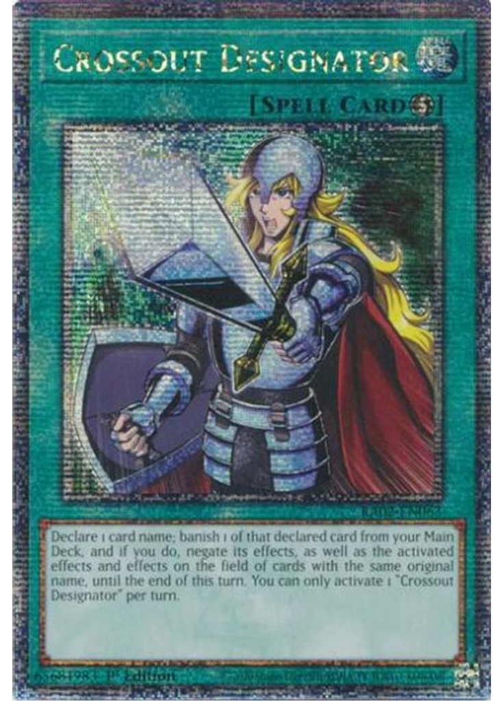Crossout Designator (Quarter Century Secret Rare 1st Edition)