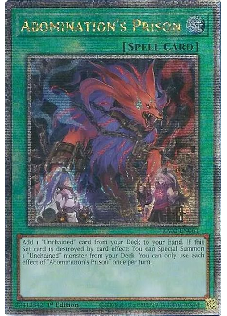 Abomination's Prison (Quarter Century Secret Rare 1st Edition)