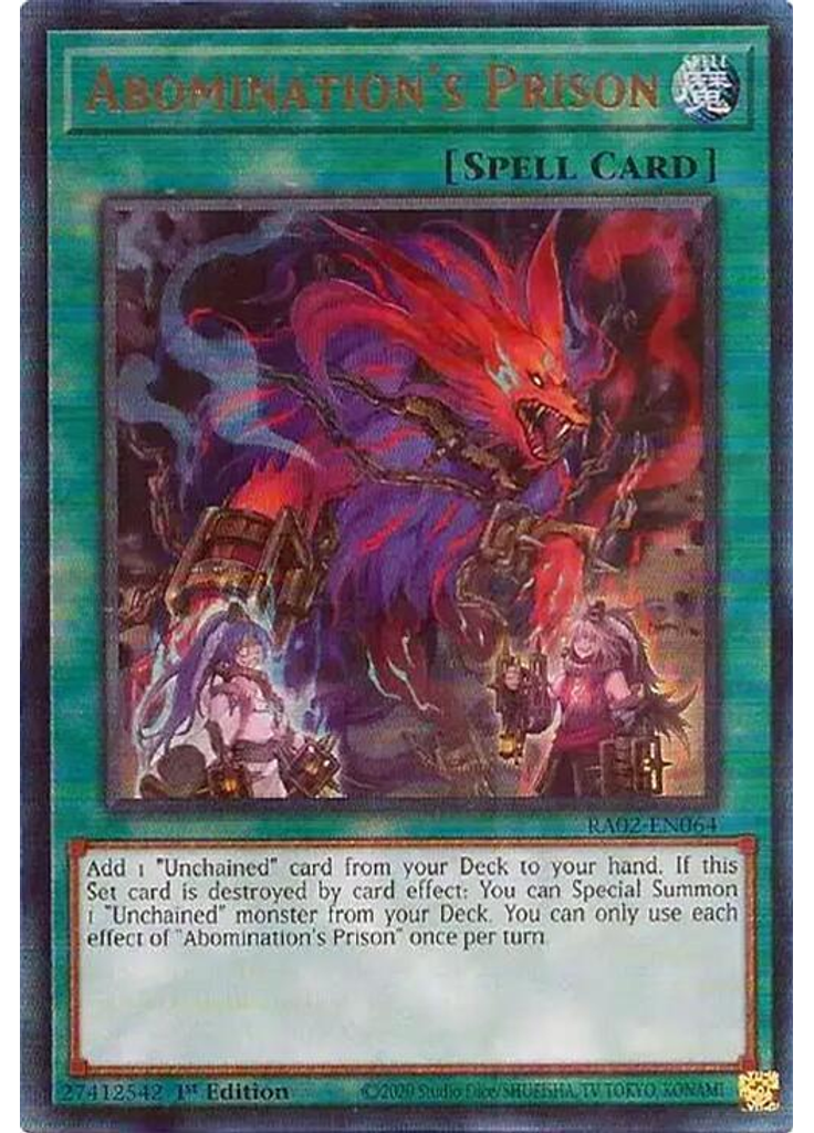 Abomination's Prison (Ultimate Rare 1st Edition)