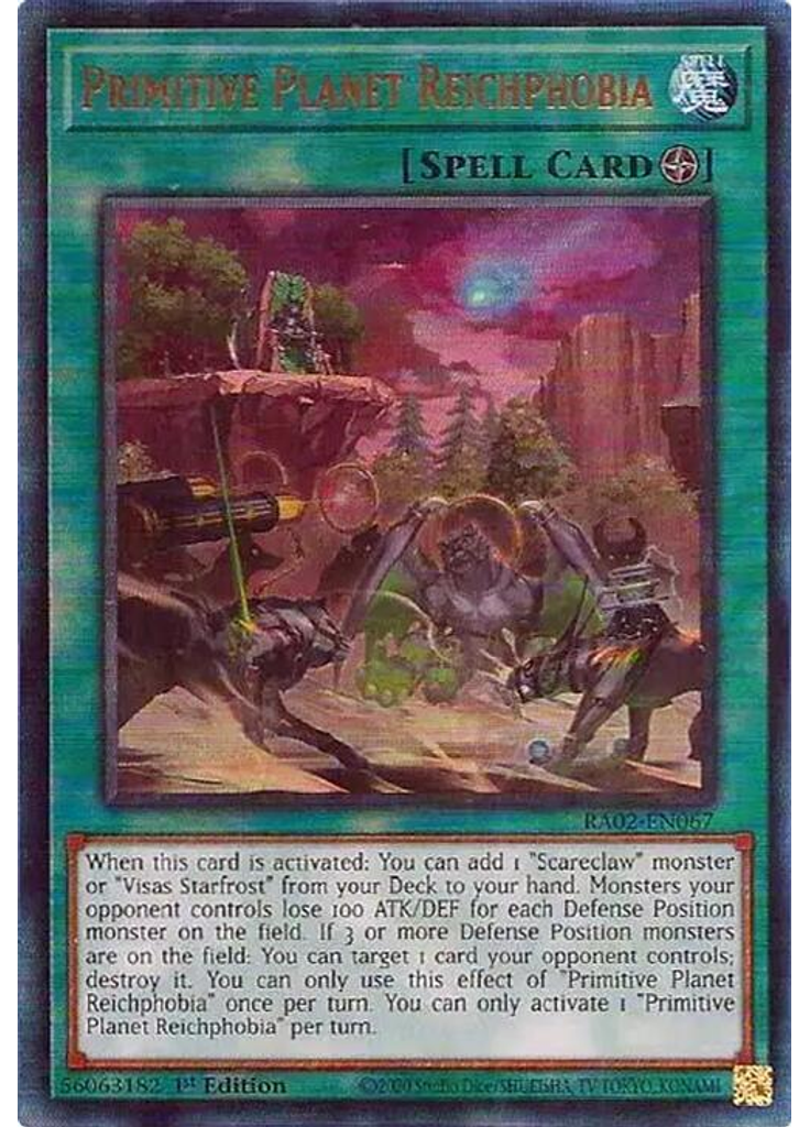 Primitive Planet Reichphobia (Ultimate Rare 1st Edition)