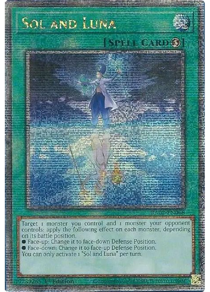 Sol and Luna (Quarter Century Secret Rare 1st Edition)