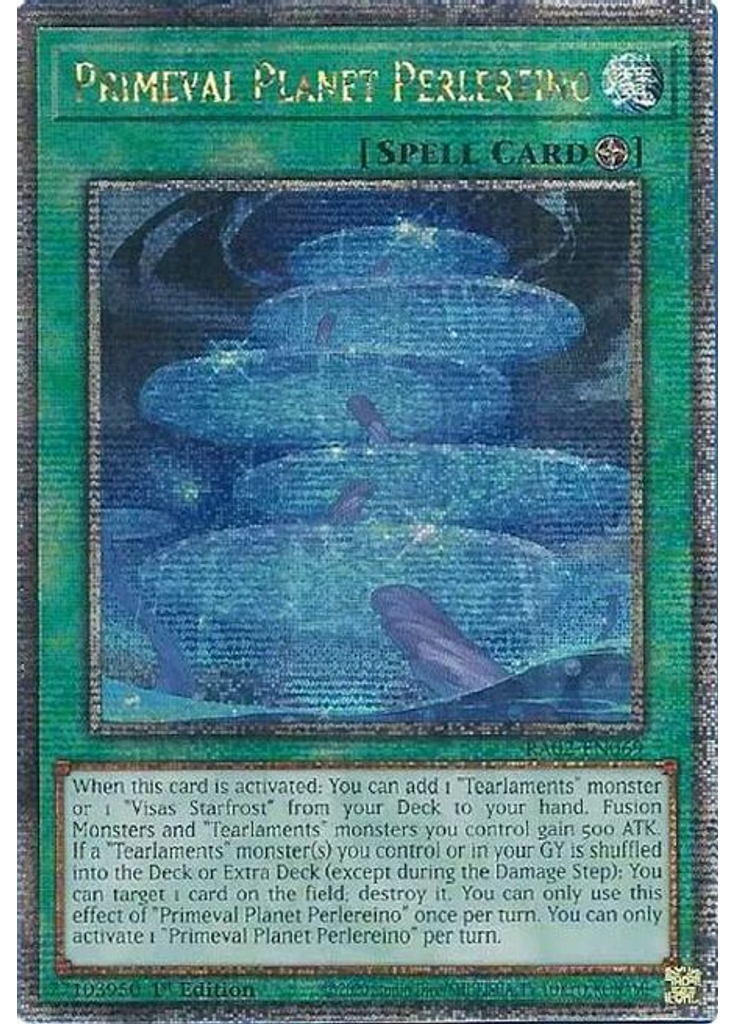Primeval Planet Perlereino (Quarter Century Secret Rare 1st Edition)