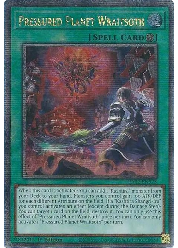 Pressured Planet Wraitsoth (Quarter Century Secret Rare 1st Edition)