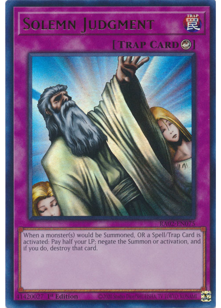 Solemn Judgment (Ultra Rare 1st Edition)