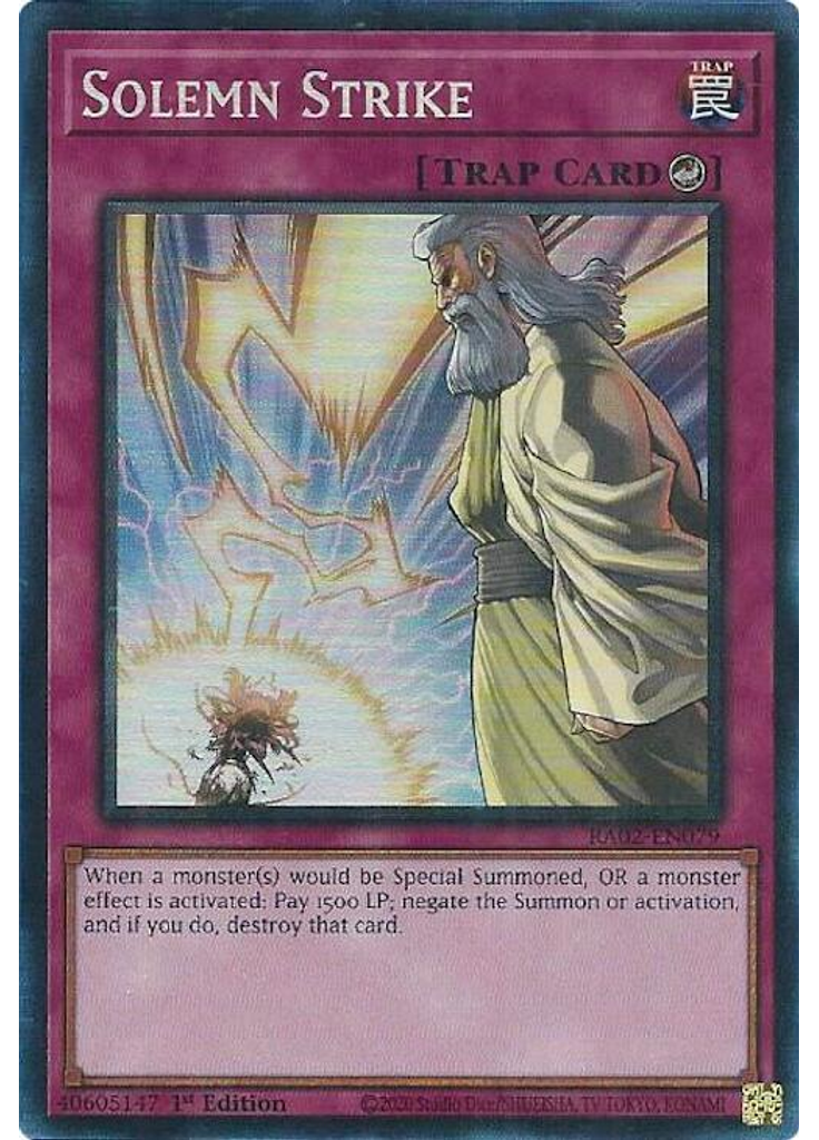 Solemn Strike (Collectors Rare 1st Edition)