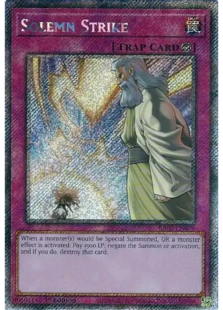 Solemn Strike (Platinum Secret Rare 1st Edition)