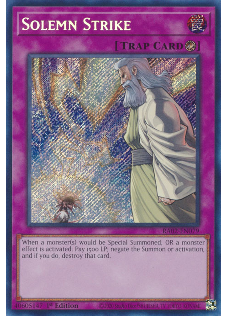 Solemn Strike (Secret Rare 1st Edition)