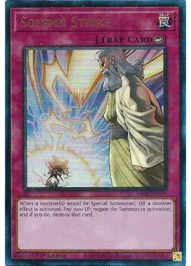 Solemn Strike (Ultimate Rare 1st Edition)