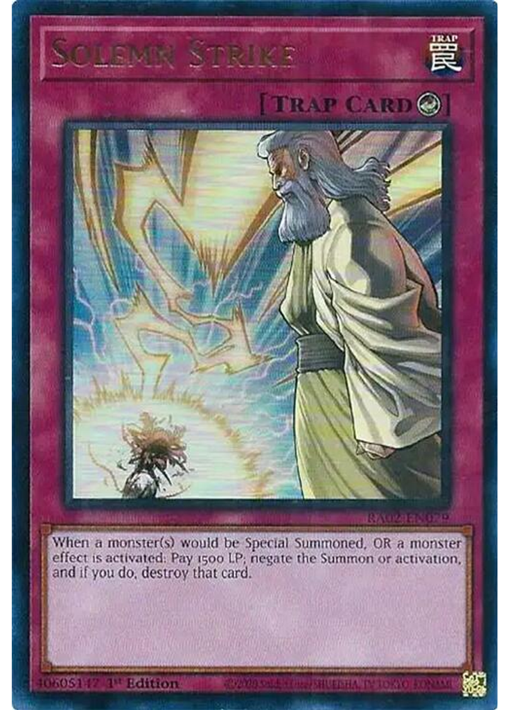 Solemn Strike (Ultra Rare 1st Edition)