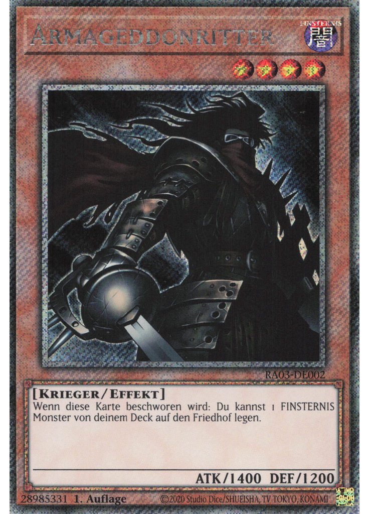 Armageddonritter (Platinum Secret Rare 1st Edition)
