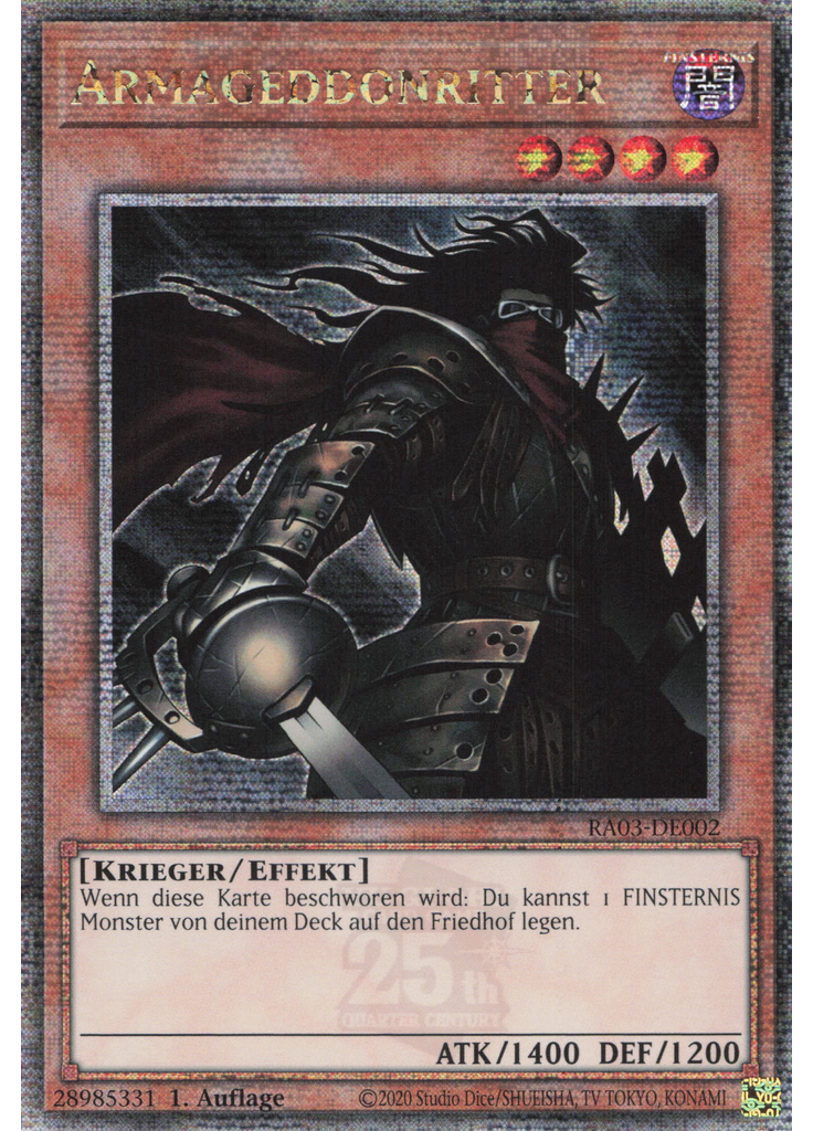 Armageddonritter (Quarter Century Secret Rare 1st Edition)