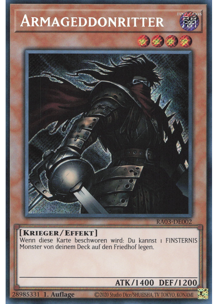 Armageddonritter (Secret Rare 1st Edition)
