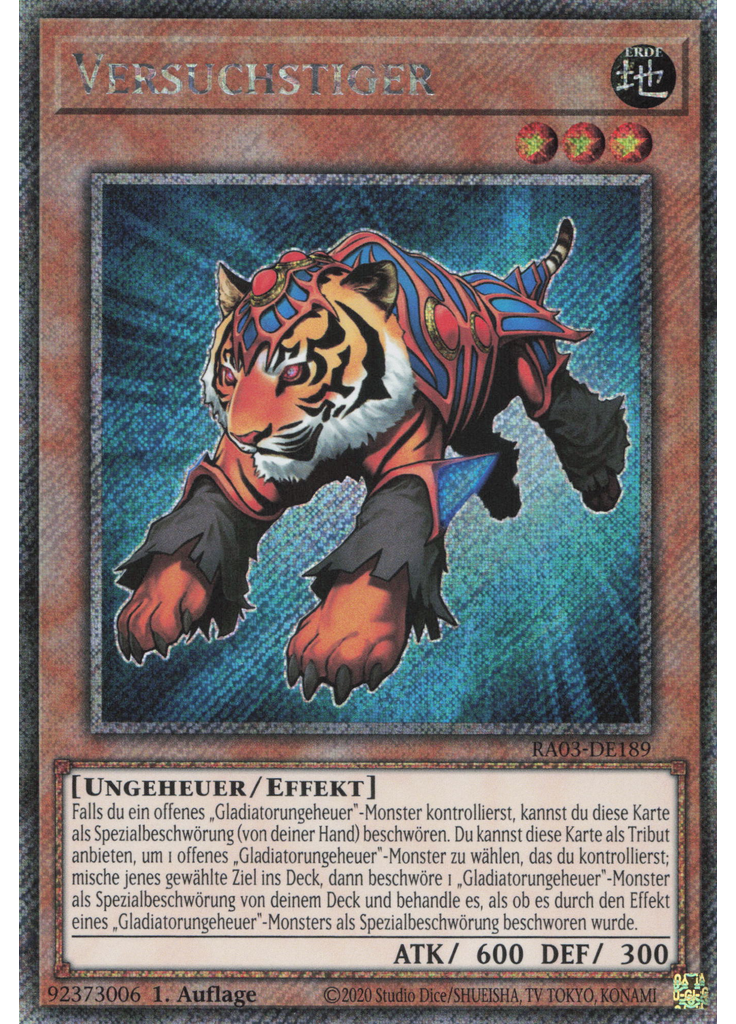 Versuchstiger (Platinum Secret Rare 1st Edition)