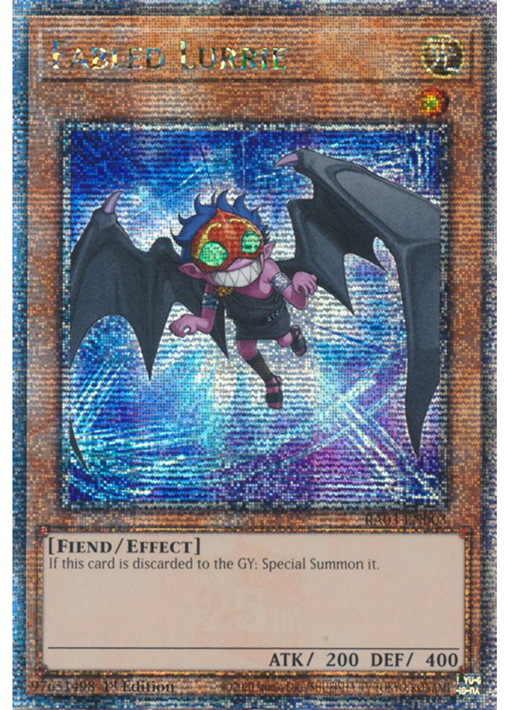 Fabled Lurrie (Quarter Century Secret Rare 1st Edition)