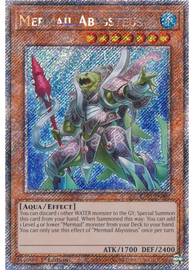 Mermail Abyssteus (Platinum Secret Rare 1st Edition)