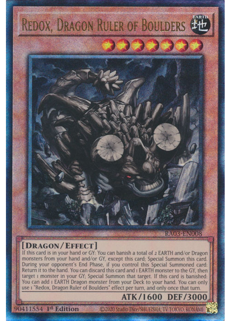 Redox, Dragon Ruler of Boulders (Ultimate Rare 1st Edition)
