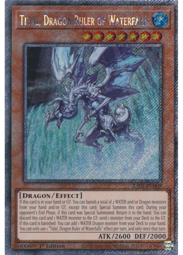 Tidal, Dragon Ruler of Waterfalls (Platinum Secret Rare 1st Edition)