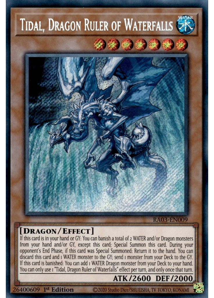Tidal, Dragon Ruler of Waterfalls (Secret Rare 1st Edition)