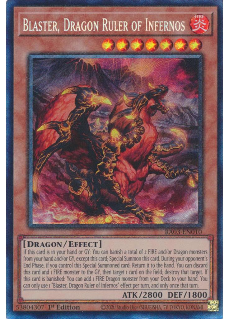 Blaster, Dragon Ruler of Infernos (Collectors Rare 1st Edition)
