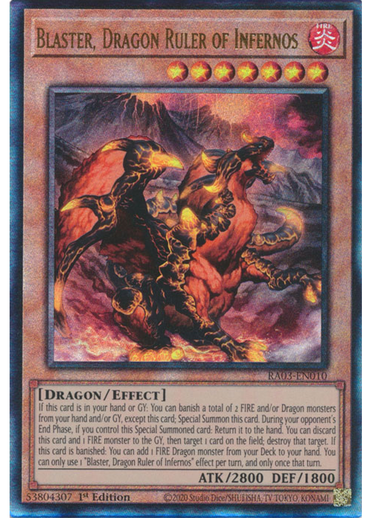 Blaster, Dragon Ruler of Infernos (Ultimate Rare 1st Edition)