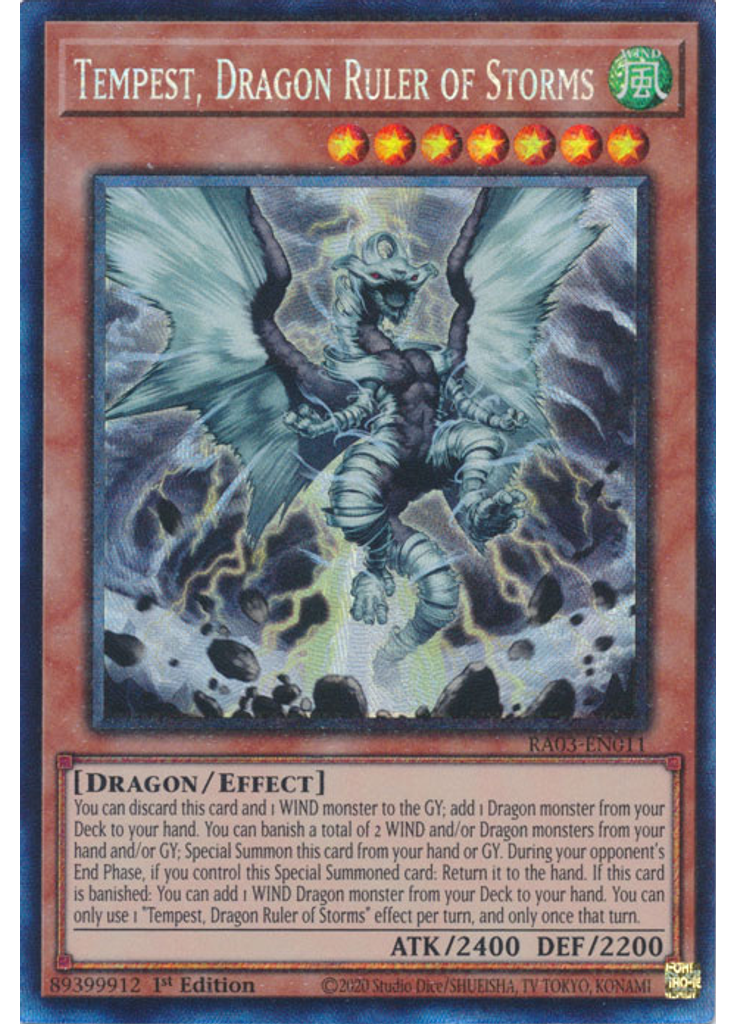 Tempest, Dragon Ruler of Storms (Collectors Rare 1st Edition)