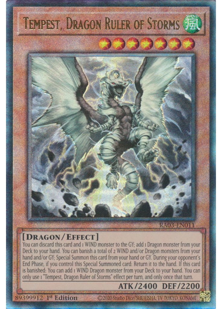 Tempest, Dragon Ruler of Storms (Ultimate Rare 1st Edition)