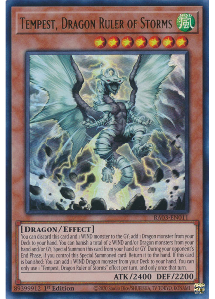 Tempest, Dragon Ruler of Storms (Ultra Rare 1st Edition)