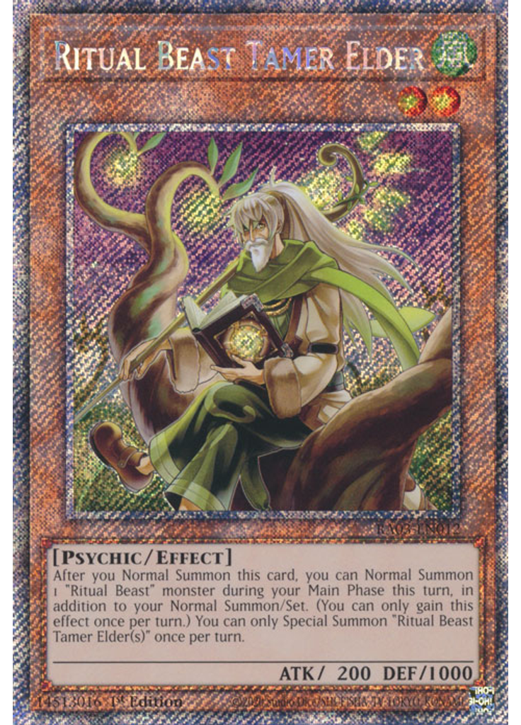Ritual Beast Tamer Elder (Platinum Secret Rare 1st Edition)