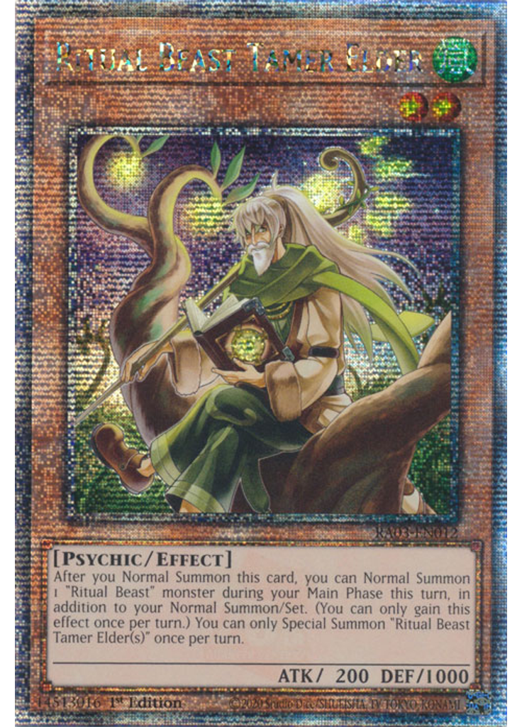 Ritual Beast Tamer Elder (Quarter Century Secret Rare 1st Edition)