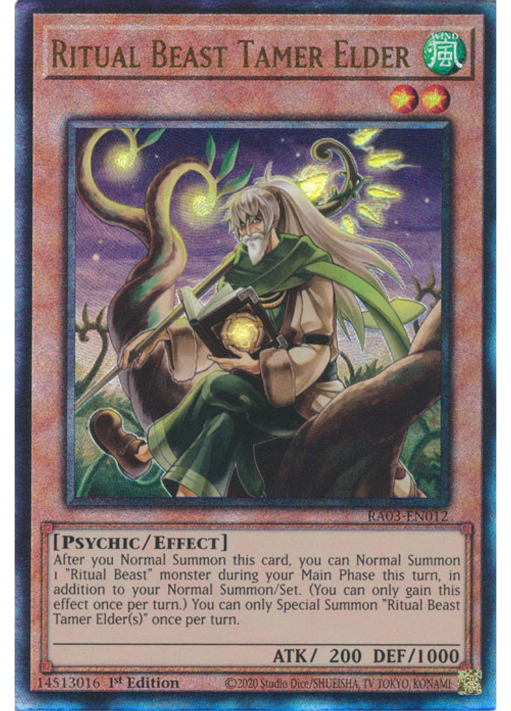 Ritual Beast Tamer Elder (Ultimate Rare 1st Edition)