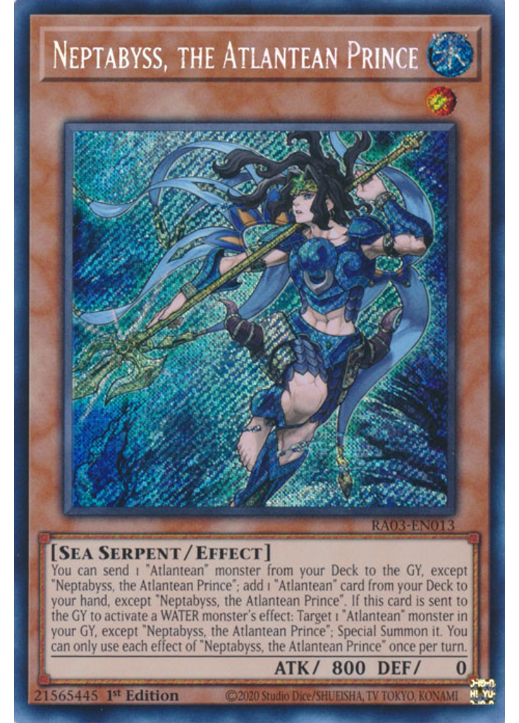 Neptabyss, the Atlantean Prince (Secret Rare 1st Edition)