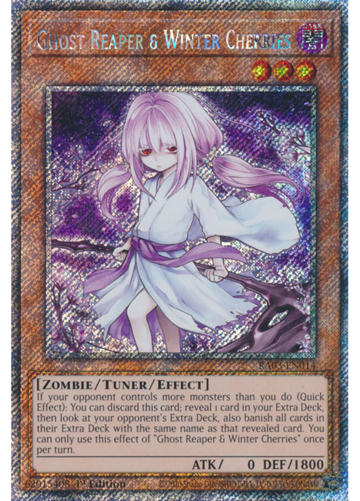 Ghost Reaper & Winter Cherries (Platinum Secret Rare 1st Edition)