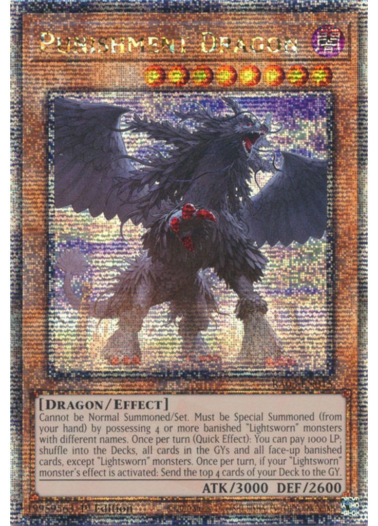 Punishment Dragon (Quarter Century Secret Rare 1st Edition)