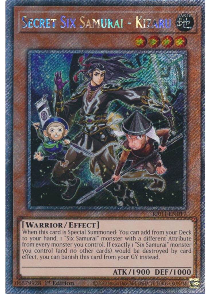 Secret Six Samurai - Kizaru (Platinum Secret Rare 1st Edition)