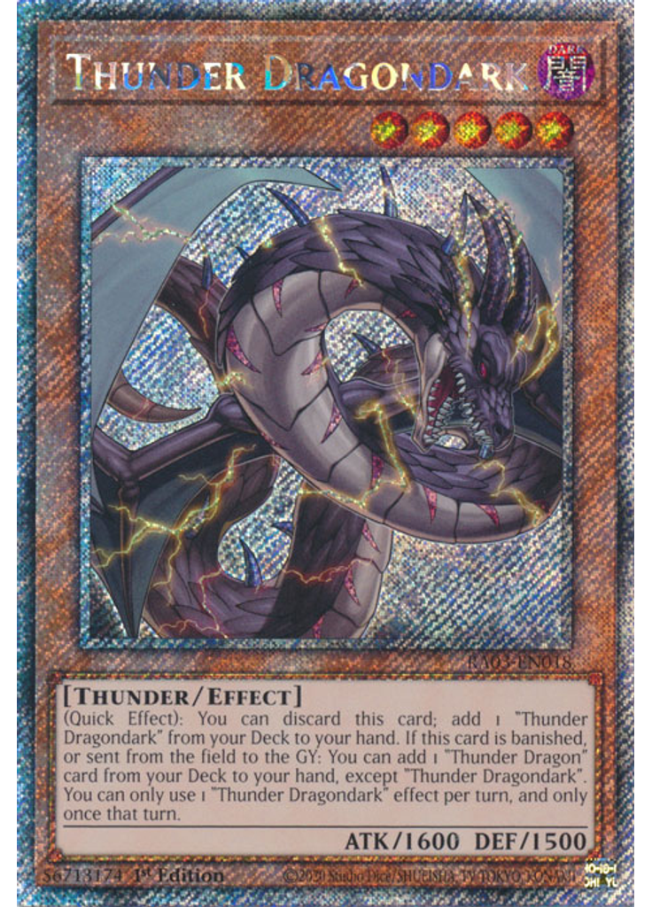 Thunder Dragondark (Platinum Secret Rare 1st Edition)