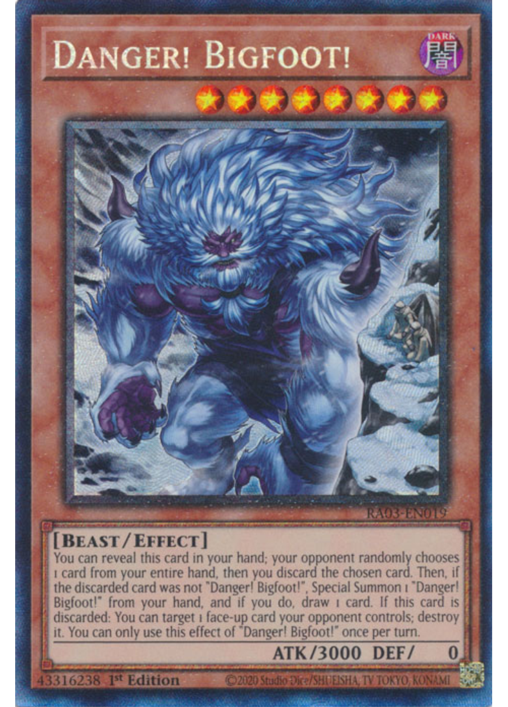 Danger! Bigfoot! (Collectors Rare 1st Edition Alternate Art)