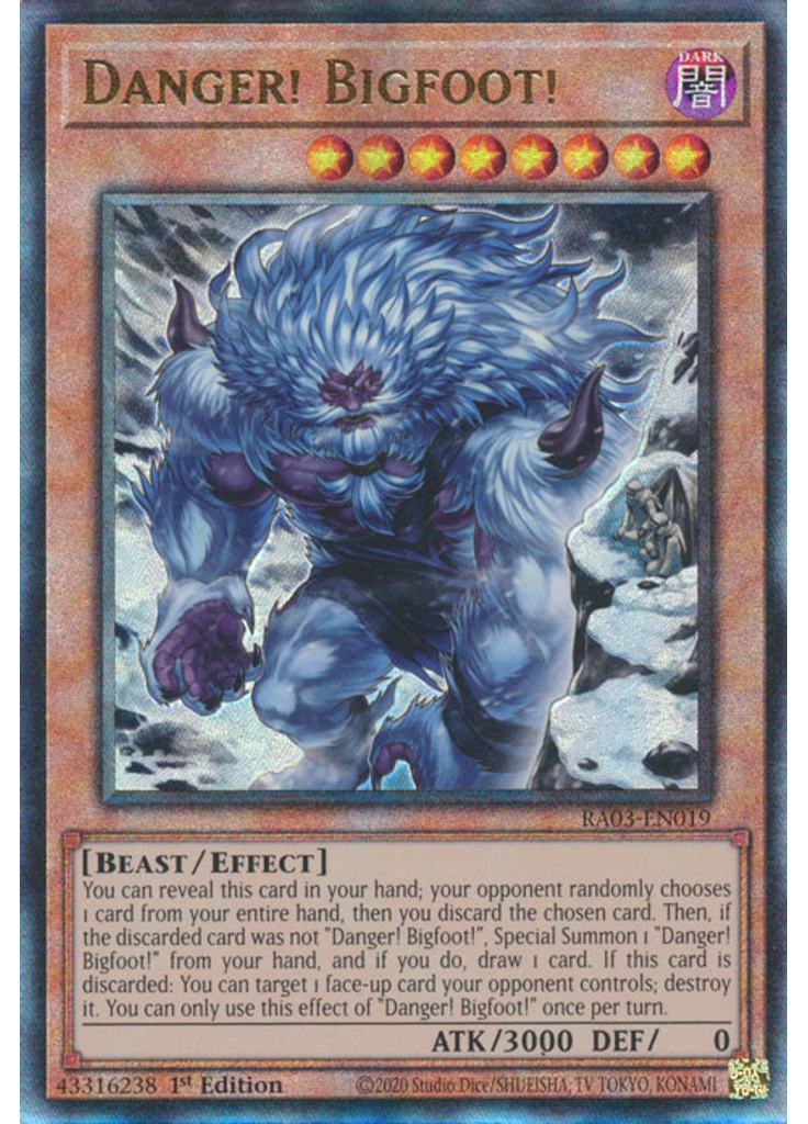 Danger! Bigfoot! (Ultimate Rare 1st Edition Alternate Art)