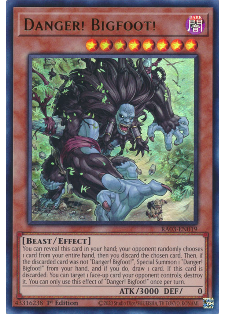 Danger! Bigfoot! (Ultra Rare 1st Edition)