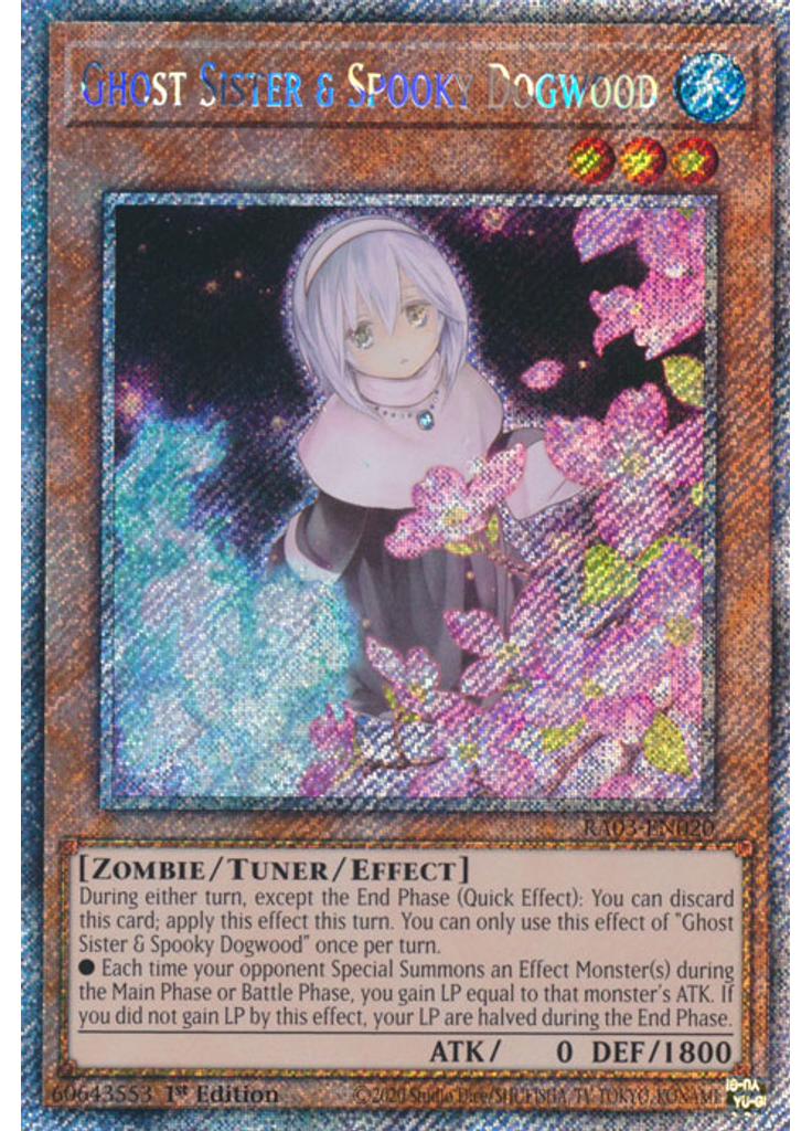 Ghost Sister & Spooky Dogwood (Platinum Secret Rare 1st Edition)