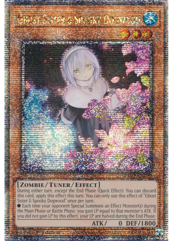 Ghost Sister & Spooky Dogwood (Quarter Century Secret Rare 1st Edition Alternate Art)