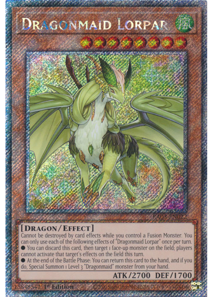 Dragonmaid Lorpar (Platinum Secret Rare 1st Edition)