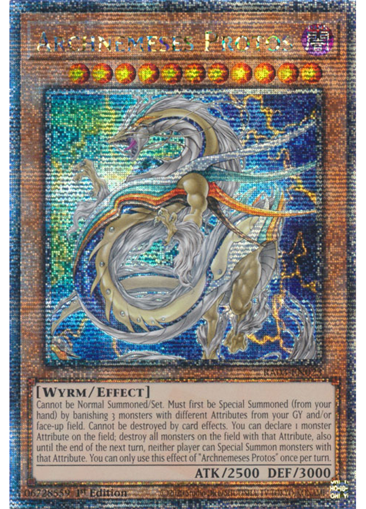 Archnemeses Protos (Quarter Century Secret Rare 1st Edition)