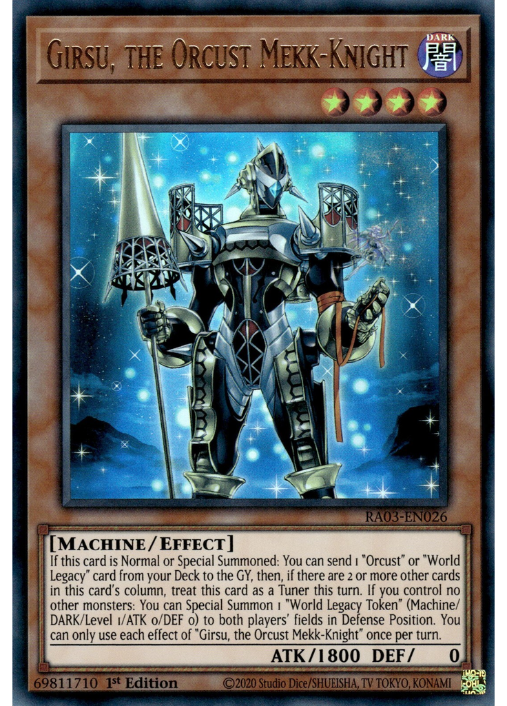 Girsu, the Orcust Mekk-Knight (Ultra Rare 1st Edition)