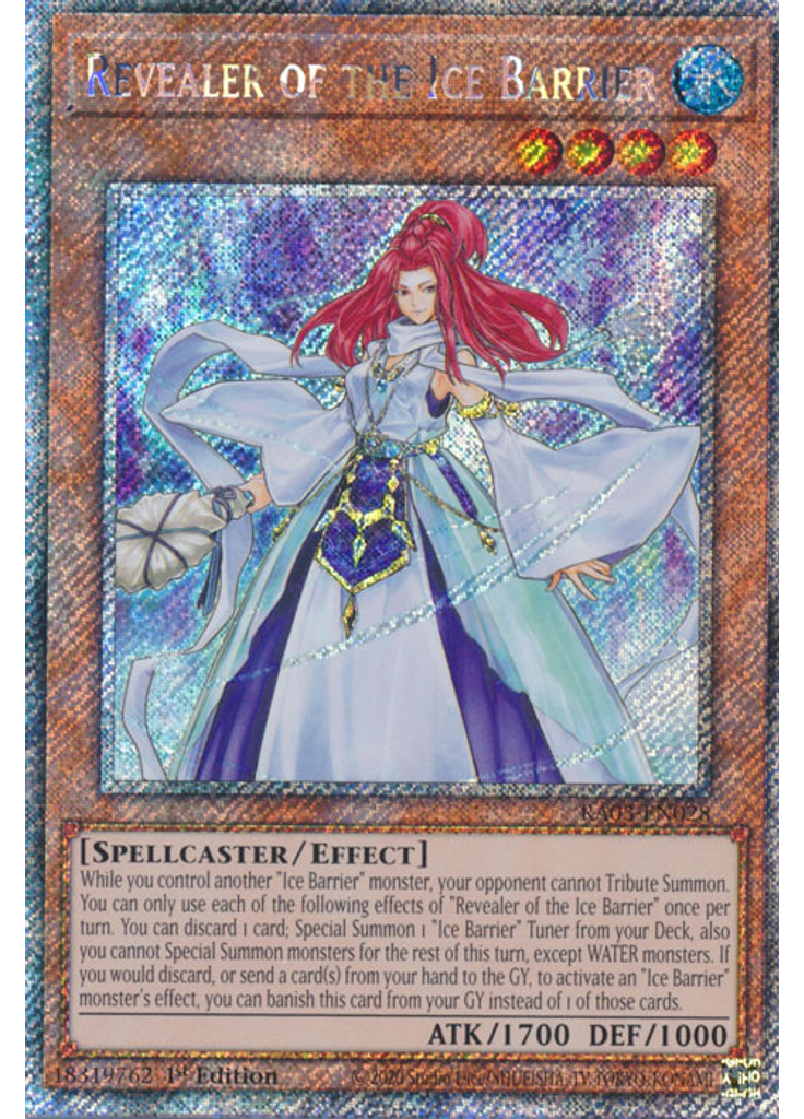 Revealer of the Ice Barrier (Platinum Secret Rare 1st Edition)