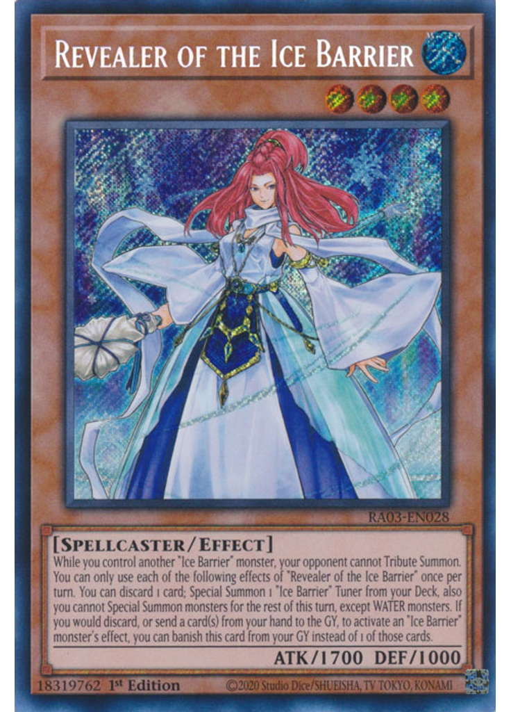 Revealer of the Ice Barrier (Secret Rare 1st Edition)