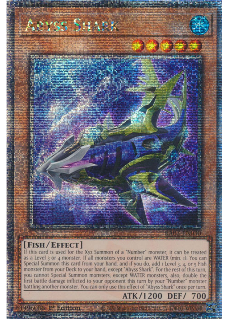 Abyss Shark (Quarter Century Secret Rare 1st Edition)